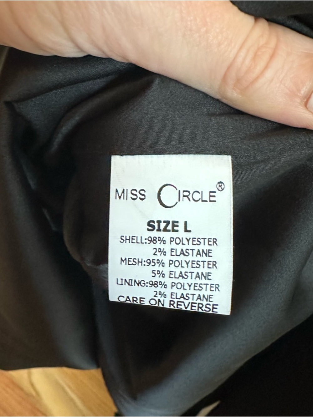 Miss Circle Holly Black Crystallized Corset High Slit Satin Gown - Picture 12 of 13